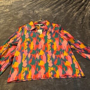 Colorful Abstract Blouse